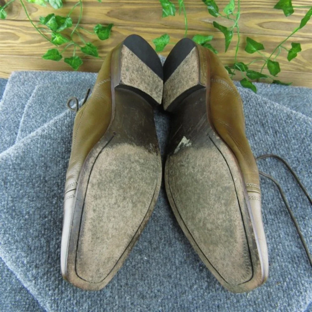 Kenneth Cole New York Slow Mo Men Wingtip Oxfords Sz 11.5 Brown Leather‎ Lace Up